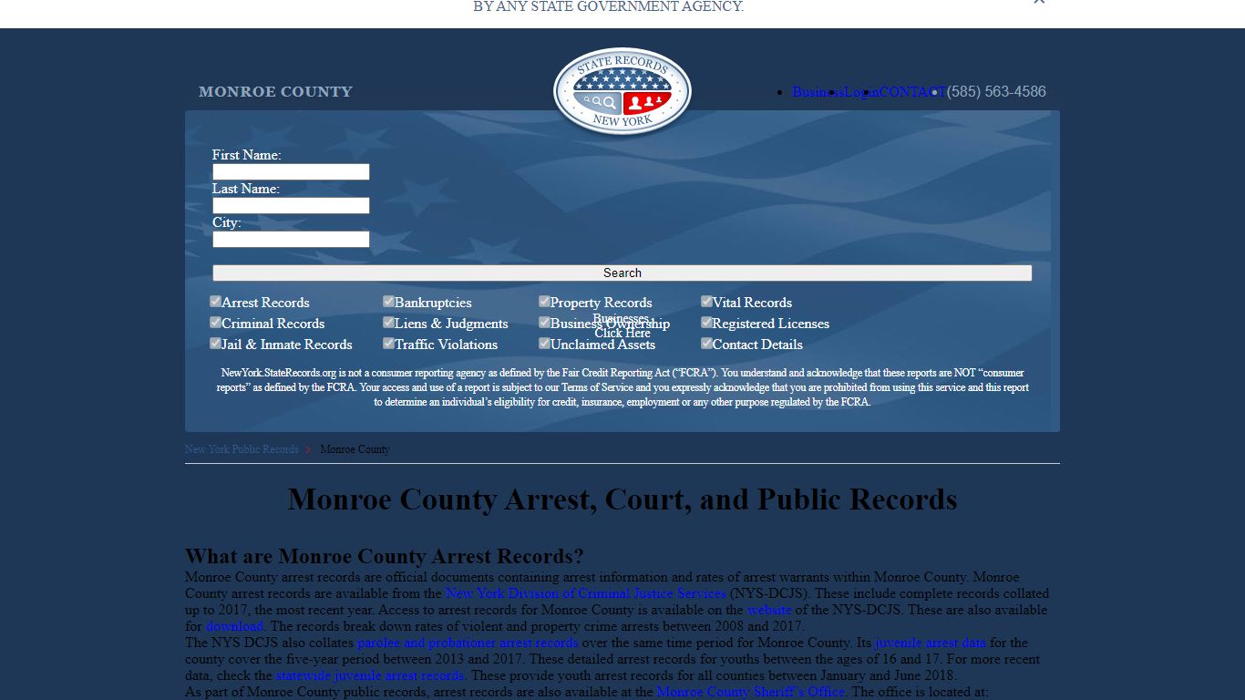 Monroe County Arrest, Court, and Public Records