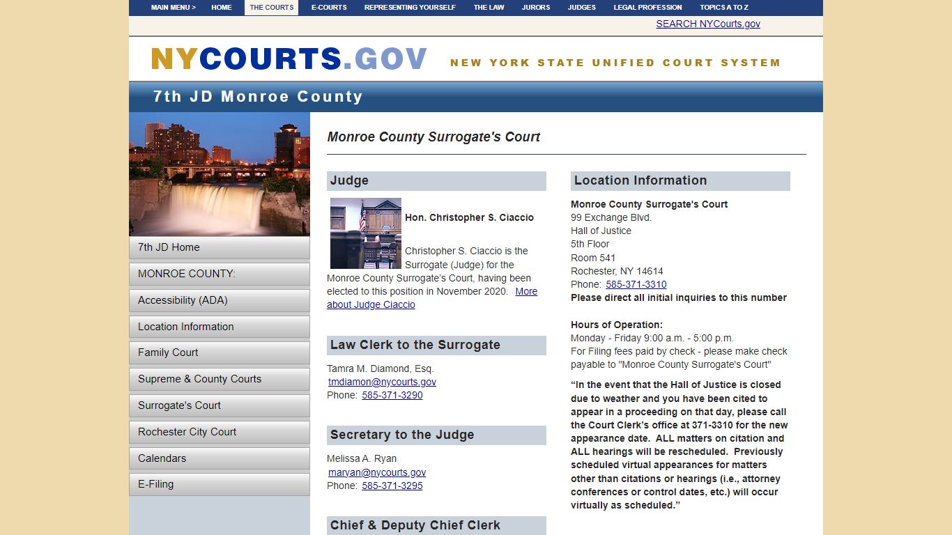 Monroe County Surrogate's Court | NYCOURTS.GOV - Judiciary of New York